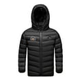 thumbnail image 2 of Hicidod Boys Heated Jacket 3 Heating Zones Usb Charging Electric Puffer Coats Hooded Printed Winter Warm Kids Down Jackets, 2 of 7