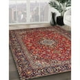 thumbnail image 2 of Ahgly Company Indoor Rectangle Traditional Saffron Red Medallion Area Rugs, 6' x 9', 2 of 6