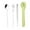 Green, variant on Spoons and Forks Set,Stainless Steel Chopsticks,Cute Stainless Steel Cutlery Chopsticks Spoon Fork Set Student Portable Cutlery Case Stainless Steel Cutlery Set,Fork and Spoon Set