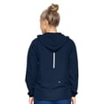 thumbnail image 3 of Expert Brand Women's Athletic Performance Running Jacket, Navy, Large, 3 of 5
