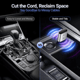 thumbnail image 5 of Wireless Carplay Adapter, TERUNSOUl 2 in 1 Apple CarPlay and Android Auto Adapter Convert Wired to Wireless Dongle for Apple Android, Plug and Play Dongle for iOS 10+ & Android 10+,Silver, 5 of 10