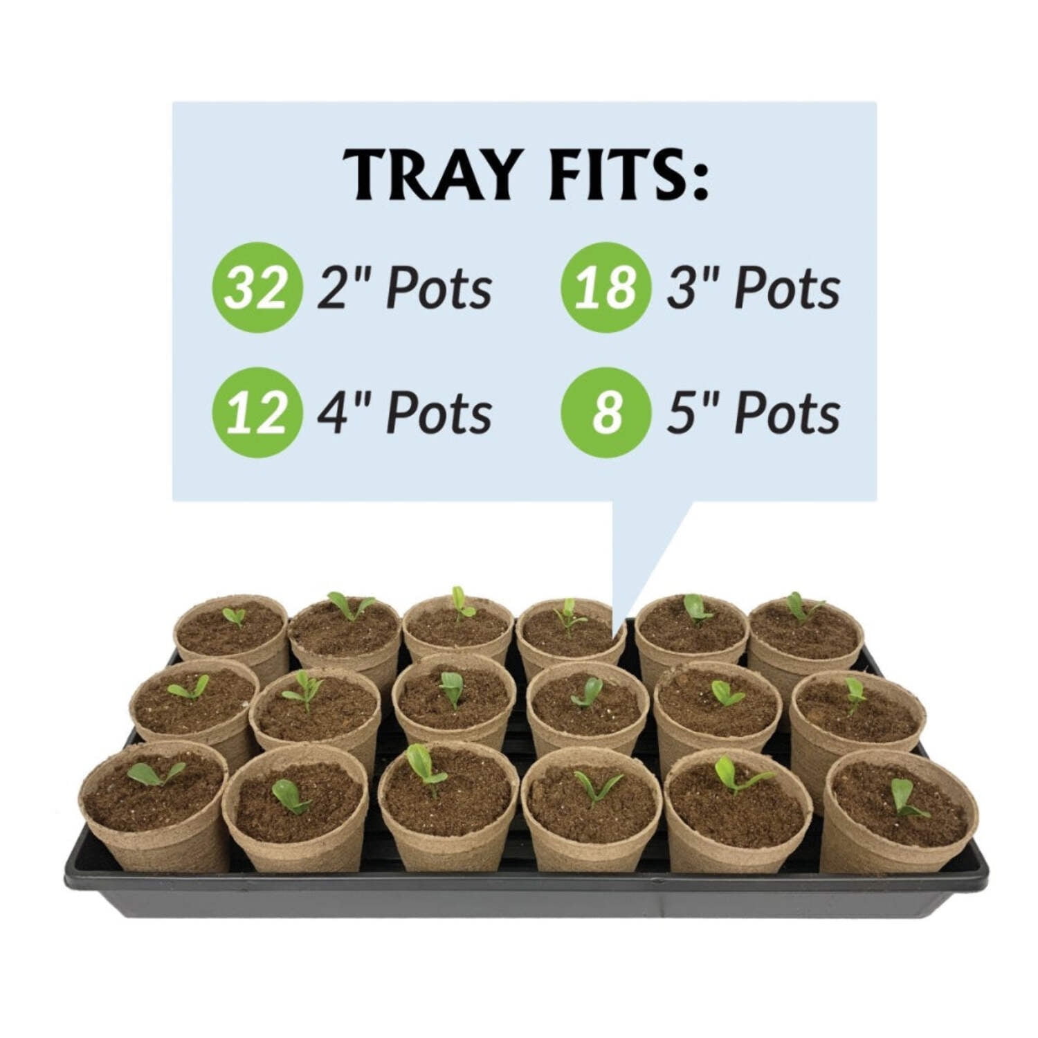 Jiffy Greenhouse Humidity Dome Tray - Plant Germination Tray, Breathable - 10 Pack