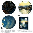 thumbnail image 3 of Designart "Starry Night Over the Rhone by Vincent IV" Landscape & Nature Wall Art Print, 3 of 5