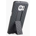 thumbnail image 5 of NAKEDCELLPHONE'S BLACK KICKSTAND TEXTURED RIBBED HARD CASE COVER + BELT CLIP HOLSTER FOR SAMSUNG GALAXY S7 EDGE PHONE, SM-G935, 5 of 7