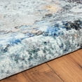 thumbnail image 6 of Ox Bay Serene 7' 9" x 9' 6" Blue and Gray Abstract Durable Performance Indoor Area Rug, 6 of 10