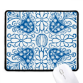thumbnail image 1 of Talavera Blue Flower Ilustration Pattern Mousepad Stitched Edge Mat Rubber Gang Pad, 1 of 2