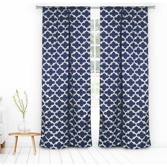 Lkyra Geometric Blackout Curtain Set