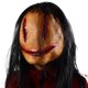 thumbnail image 4 of Máscara de Halloween aterradora con pelo, máscara de diablo de terror de costura aterradora, máscara de fantasma femenina, máscara de terror de látex natural para cosplay, fiesta temática, juegos de desafío de terror JM, 4 of 5