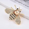 thumbnail image 2 of 2025 Upgraded Gold Bee Big, Faux Pearl Rhinestone Brooch Pin Scarf Clothes Decor Jewelry Creative and Processed Brooches and Pins, 2 of 7