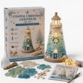 thumbnail image 7 of Clearance! DIY Christmas Seaglass Art Kit Seaglass Lighthouse Kit Sea Glass Art Kits for Adults (#8), 7 of 7