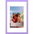 thumbnail image 1 of Vittanly 11x17 Picture Frame, Engineered Wood with Shatter Resistant Plexiglass, Display Pictures 8x12 with Mat or 11x17 without Mat, Photo Frame for Wall Mounting, Purple, 1 Pack, 1 of 6