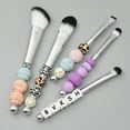 thumbnail image 3 of Oasiva Set of 5 Beadable Makeup Brushes DIY Beaded Comestic Brush Kits for Eyeshadow Eyebrow Brush Metal Handle Beauty Tool, 3 of 16