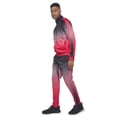 thumbnail image 2 of Men's 2 Piece Full Zip Jacket Sweatpants Ombre Gradient Colored Track Suit Set ST579 - Red - Medium, 2 of 7