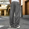 thumbnail image 6 of Rexolia Mens Relaxed Uncuffed Sweatpants Baggy Fit Drawstring Elastic Waist Side Pockets Dark Gray XL, 6 of 6