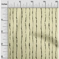 thumbnail image 2 of oneOone Cotton Poplin Pale Yellow Fabric Abstract Stripes Dress Material Fabric Print Fabric By The Yard 56 Inch Wide, 2 of 6
