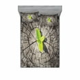 thumbnail image 2 of Tree of Life Bedding Set with Sheet & Covers, Dried Earth with Last Bush Saving Planet Symbolic Image Hope Nature Home, Printed Bedroom Decor 2 Shams, 4 Sizes, Brown Green, by Ambesonne, 2 of 3