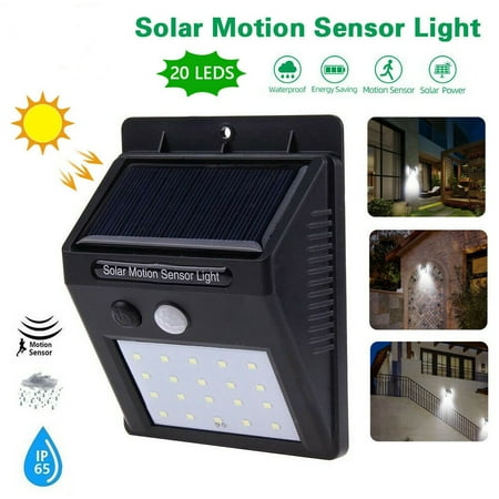 

Solar Lights Outdoor Wireless 20 LED Solar Motion Sensor Light Wall Waterproof Safety Light Outdoor Lights for Deck Fence Garage Garden Driveway Backyard Indoor