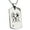 Gold, variant on Stainless Steel Gemini Astrology Zodiac Sign Engraved Dog Tag Pendant