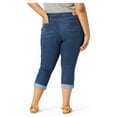 thumbnail image 3 of Levi Strauss Signature Women's and Women's Plus Mid Rise Capri Jeans, 25" Inseam, Sizes 2-28, 3 of 4