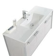 thumbnail image 3 of Fine Fixtures Oakville 48 in. W x 18 in. D x 33 in. H Wall Mounted Bathroom Vanity in Mild Grey Oak with White Ceramic Sink - Chrome hardware, 3 of 8
