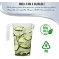 thumbnail image 3 of Plastic Pitchers, 52 oz Disposable Clear Water, Juice, Ice Tea Beverage Carafes for Wedding, Birthday Party, Baby Shower & Other Occasions, 24 pcs (24 pcs Round Pitchers), 3 of 6