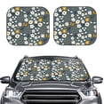 thumbnail image 2 of Balery 2 Piece Flowers and Bee Car Windshield Sun Shade|Foldable Front Windshield Shade for Car Front Window for Most Sedans SUV Truck-Medium, 2 of 7
