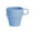 Blue, variant on Eespoir Household Plastic Heat-insulating Mug, Anti-scald Hot Drink Mug, Non-slip Handle Coffee Cup, For Tea, Coffee, Soup, Office Use, Microwave Safe, Easy to Hold(Green)
