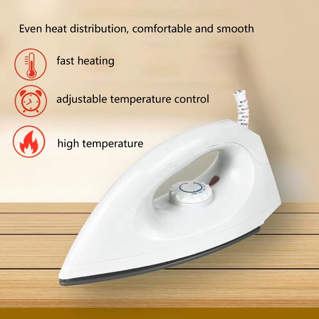 Sinyiin Handheld Clothes Irons Steamer Portable Small Dry Steam Ironing Board Ergonomic Handle Dry Iron for Clothes Enduring