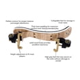 thumbnail image 3 of Adjustable, Collapsible Violin Shoulder Rest with Soft Padded Support for 1/2 Violin, 3 of 7