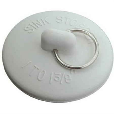 1 To 1-3/8-Inch White Rubber Sink Stopper - Pack of (Best Type Of Sink)
