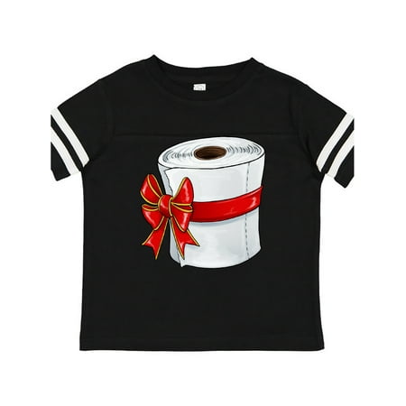 

Inktastic Toilet Paper with a Bow Christmas Present Gift Toddler Boy or Toddler Girl T-Shirt