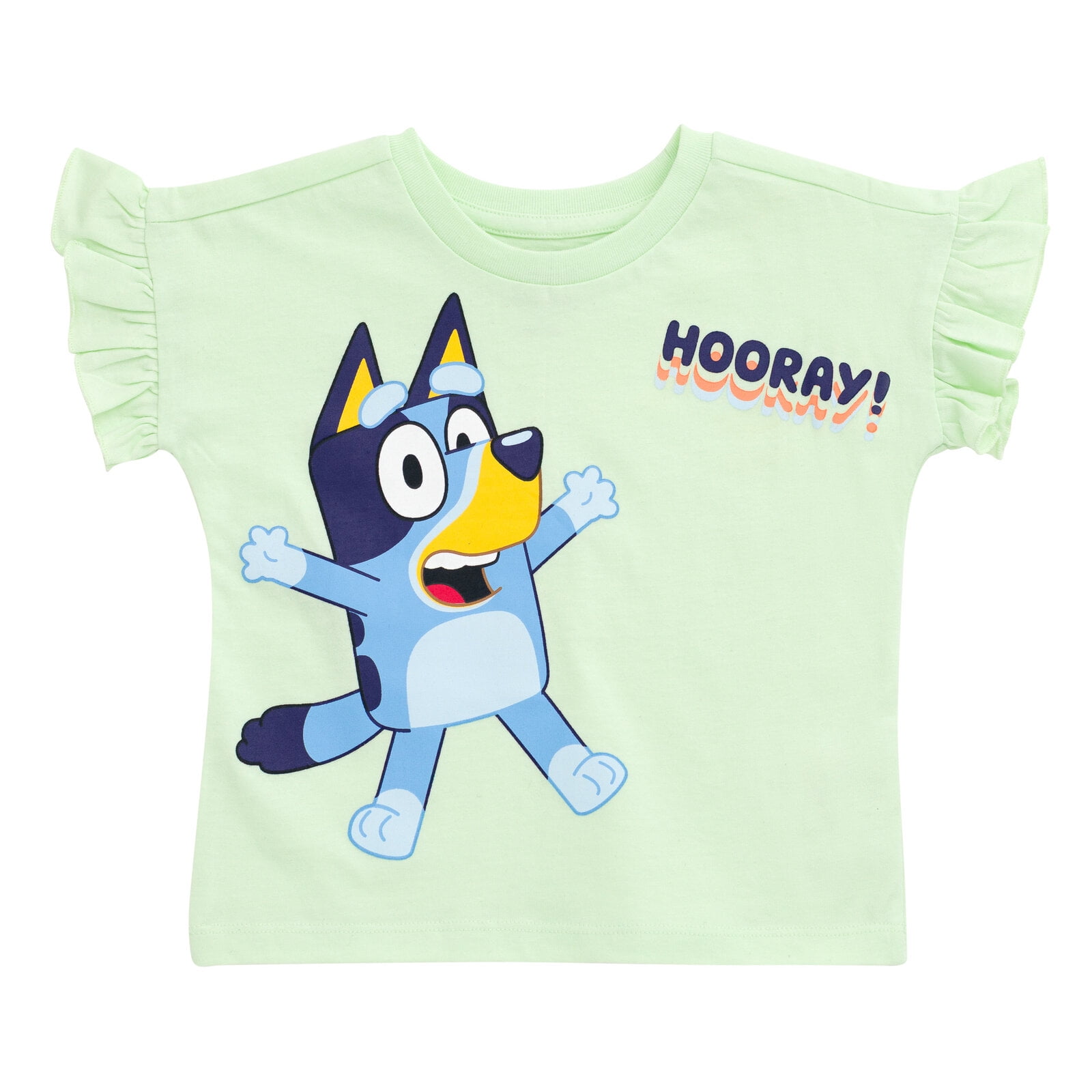 Bluey Bingo T-Shirt and Chambray Shorts Outfit Set Newborn to Toddler