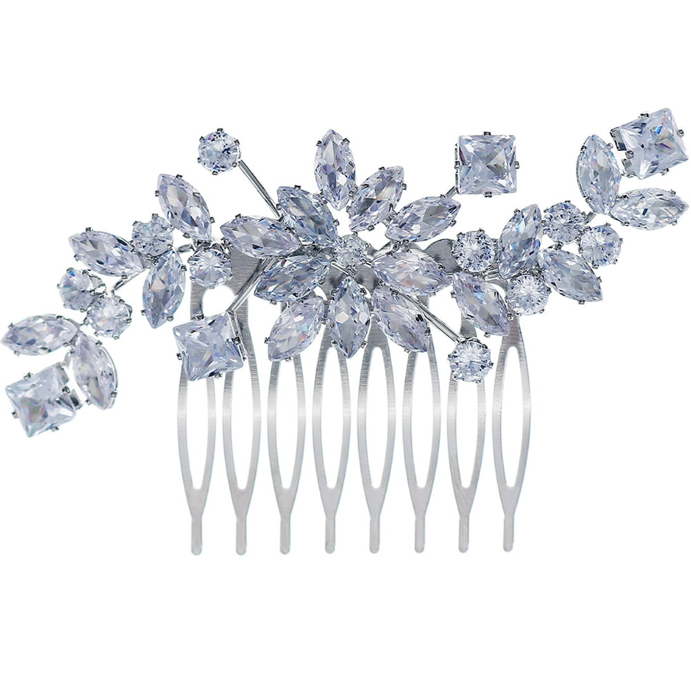 MasteelfCA Peigne de Mariée en Strass Barrette Accessoire de Cheveux de Mariage