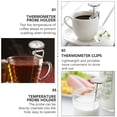thumbnail image 3 of 6Pcs Stainless Steel Thermometer Probe Clip Holders Practical Coffee Cup Clips, 3 of 8