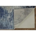 thumbnail image 3 of HomeRoots 513519 10 x 14 ft. Blue & Ivory Abstract Power Loom Stain Resistant Rectangle Area Rug, 3 of 5