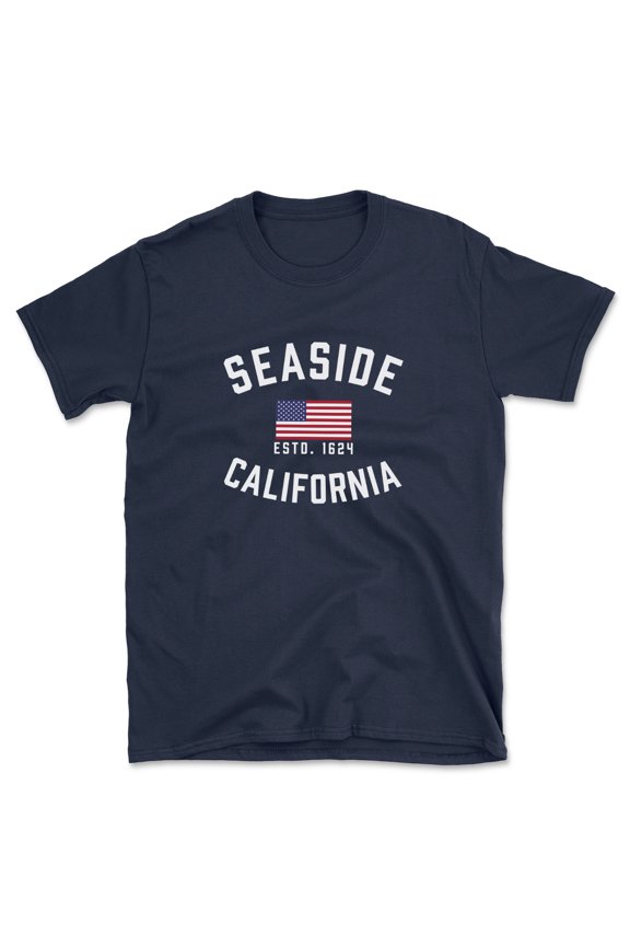 Seaside California Patriot Men's Cotton T-Shirt