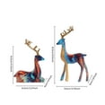 thumbnail image 4 of 2Pcs Reindeer Figurines For Christmas Reindeer Sculpture Resin Christmas Statuesative Displays For Living Room Bedroom Bathroom Bookshelf Desktop Cabinets Desktop Ornament Easy To Use, 4 of 7