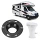 thumbnail image 1 of Brida Para Inodoro Con Enchufe Para RV, 3 Pulgadas, Fácil De Instalar, Negro 385345892, Kit De Sello Para Inodoro Para RV 300, 310, 320, 1 of 7