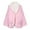 Pink, White, variant on Catalog Classics Womens Bed Jacket with Pockets, Fleece Bed Jackets - Gray, 1X