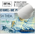 thumbnail image 5 of Beach Theme Bathroom Decor Wall Art Ocean Teal Turtle Pictures Sea Turtle Bathroom Decor Canvas Print Coastal Nautical Bathroom Decor Life Inspirational Quotes Painting For Bedroom Framed 12x16inch, 5 of 6