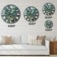 thumbnail image 4 of Designart 'Fresh leaves I' Farmhouse wall clock, 4 of 4