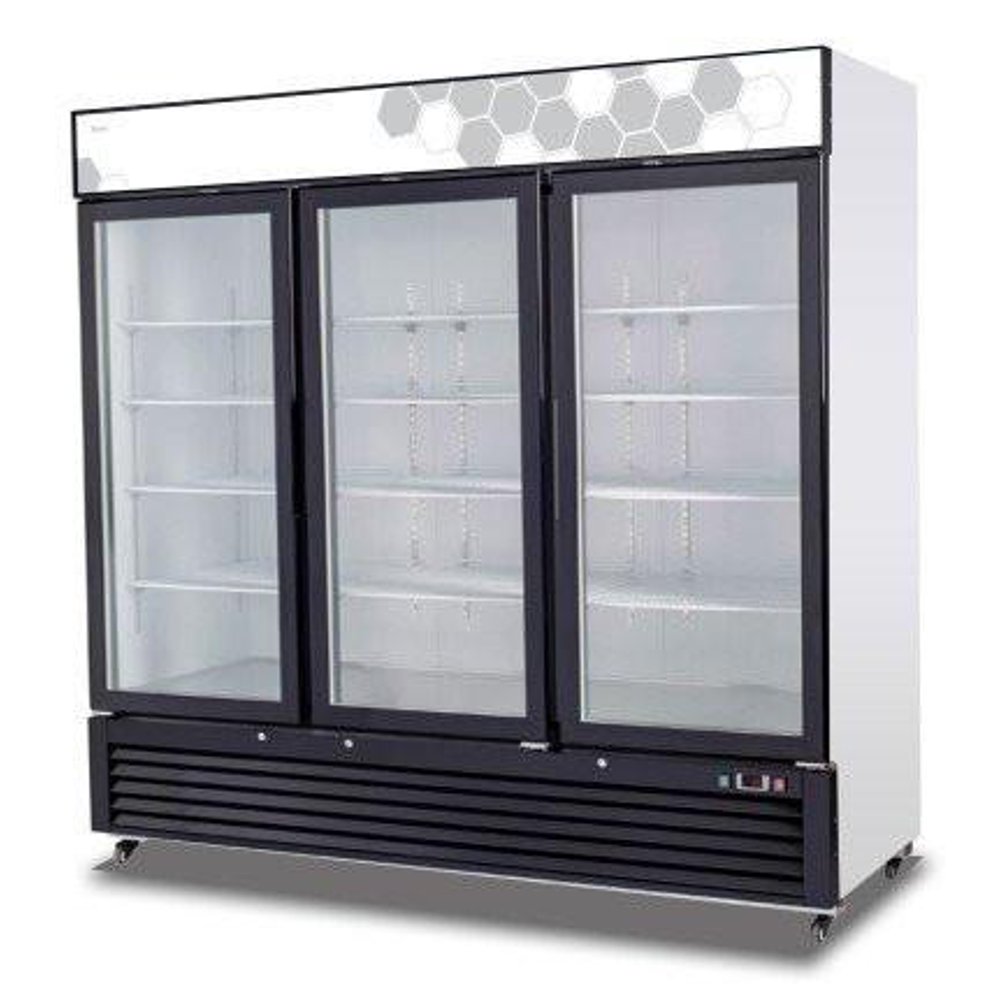 Migali C72FM 72 Cu/ft 3 Glass Door Merchandiser Freezer