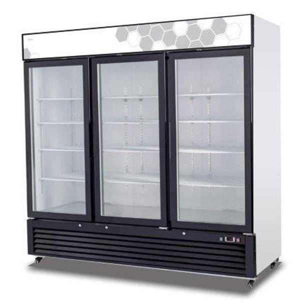 Migali C72FM 72 Cu/ft 3 Glass Door Merchandiser Freezer