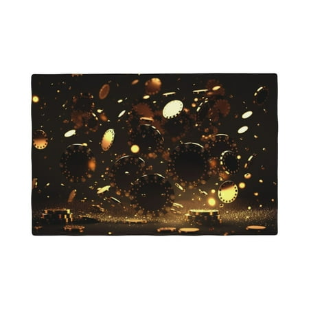 

Placemats Set of 4 / 6 Classical Golden Casino Placemats for Dining Table Indoor/Outdoors Heat Resistant Washable Placemats 18 x 12
