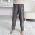 thumbnail image 5 of Admvng Girls Pants Solid Color Winter Warm Leggings for Kids Knitted Pants for Outerwear, Size 100-150, 5 of 5