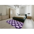 thumbnail image 5 of Ahgly Company Machine Washable Indoor Rectangle Transitional Mauve Purple Area Rugs, 5' x 8', 5 of 7