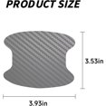 thumbnail image 2 of SHILIU-4PCS Car Door Handle Protector Sticker, Universal Carbon Fiber Anti-Scratches Auto Door Handle Protective Film, Car Door Side Paint Cover Guard Stickers Fit (Silver), 2 of 4