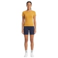 thumbnail image 4 of COUVER Women's Cotton 15-Inch Biker Shorts Navy Large 3-Pack (3 Count), 4 of 6
