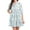 Watercolor, variant on Elsie & Zoey Allegra XL Watercolor V-Neck 3/4 Sleeve Tiered Baby Doll Dress for Women