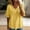 A2 Yellow, variant on GILIGEGE Womens Short Sleeve V Neck Tee Shirt Frayed Ruffled Summer Vacation Cotton T-Shirt Vintage Art Patchwork Shirt Lightweight Boho Trendy Comfy Tees Loose Ruched Top Ruffled Hem Shirt Yellow
